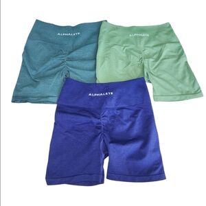 Alphalete Women's Athletic Shorts - Blue, Green, Teal